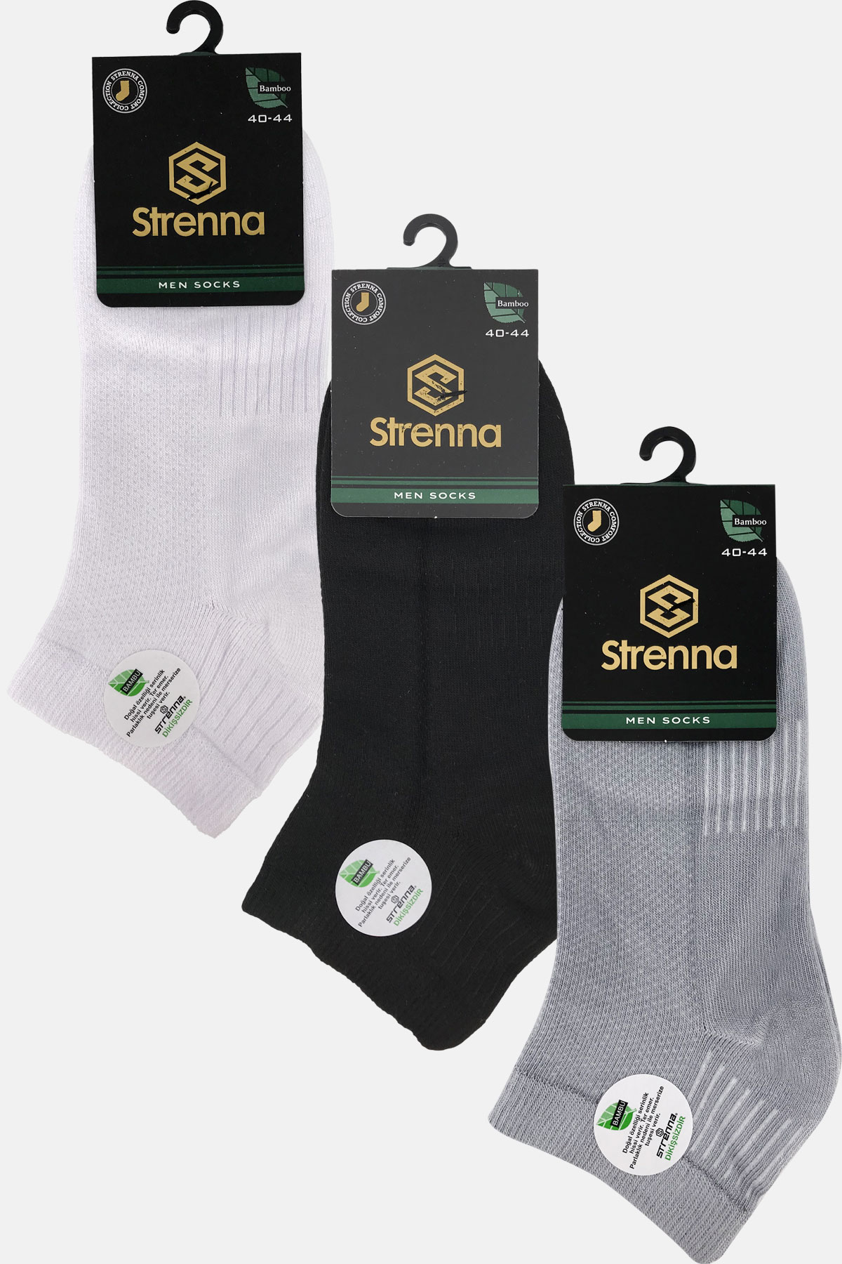 Strenna Erkek Patik Çorap Bambu Dikişsiz Lastikli - Thumbnail