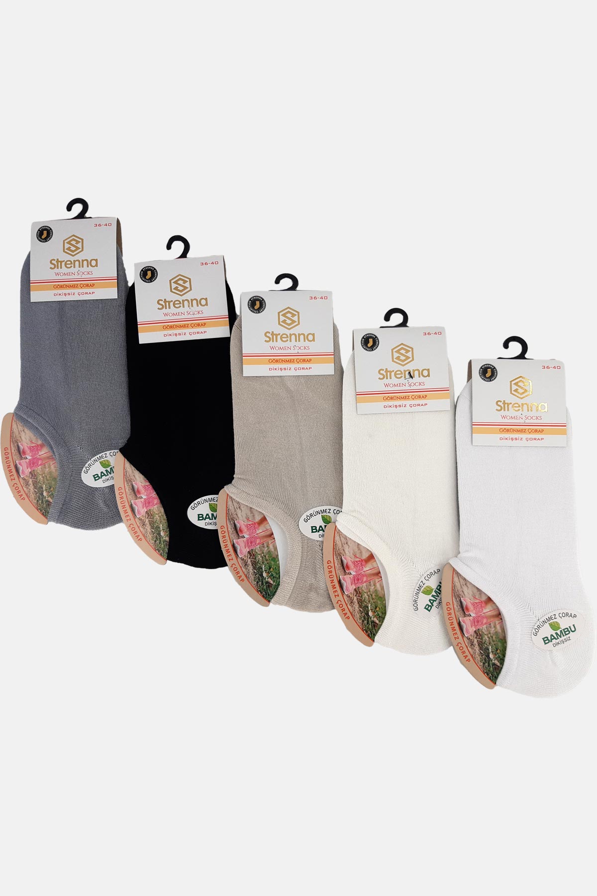 Strenna Kadın Bambu Sneaker Çorap - Thumbnail