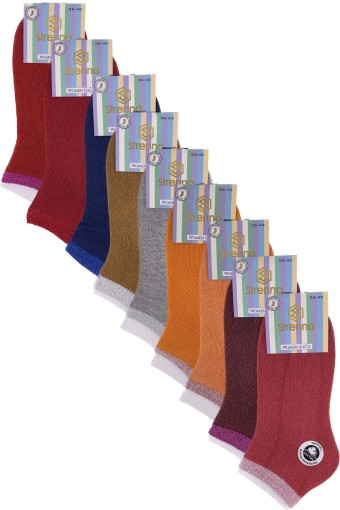 STRENNA - Strenna Kadın Burun Dikişsiz Simli Patik Çorap (1)