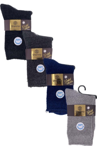 STRENNA - Strenna Kadın Kadife Lambswool Kadife Soket Çorap Gold Collection (1)