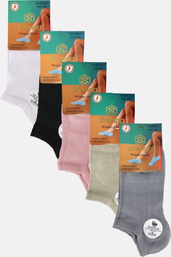 STRENNA - Strenna Kadın Patik Çorap Bambu Dikişsiz Burun Görünmez (1)