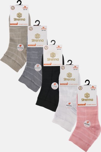 STRENNA - Strenna Kadın Yarım Konç Çorap Modal Düz (1)