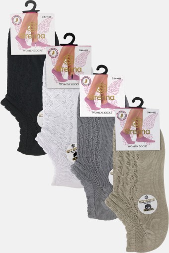 STRENNA - Strenna Kadın Sneaker Çorap Cotton Dikişsiz (1)