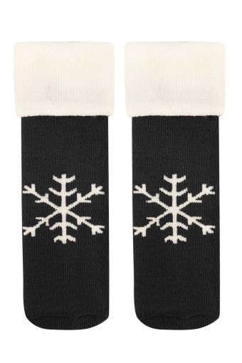STRENNA - Strenna Kadın Soket Çorap Havlu Kar Tanesi Desenli (1)