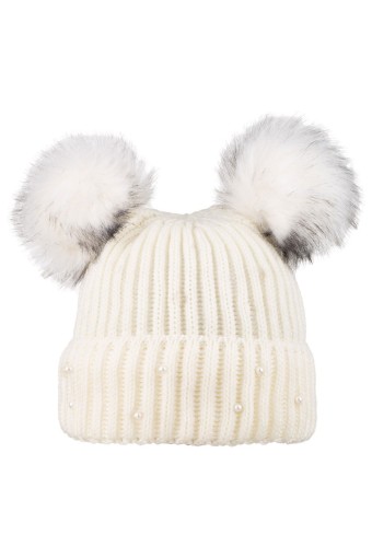 Suyutti - Suyutti Kadın Bere Çift Ponponlu