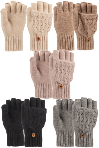 Suyutti - Suyutti Kadın Eldiven Örme Kapaklı