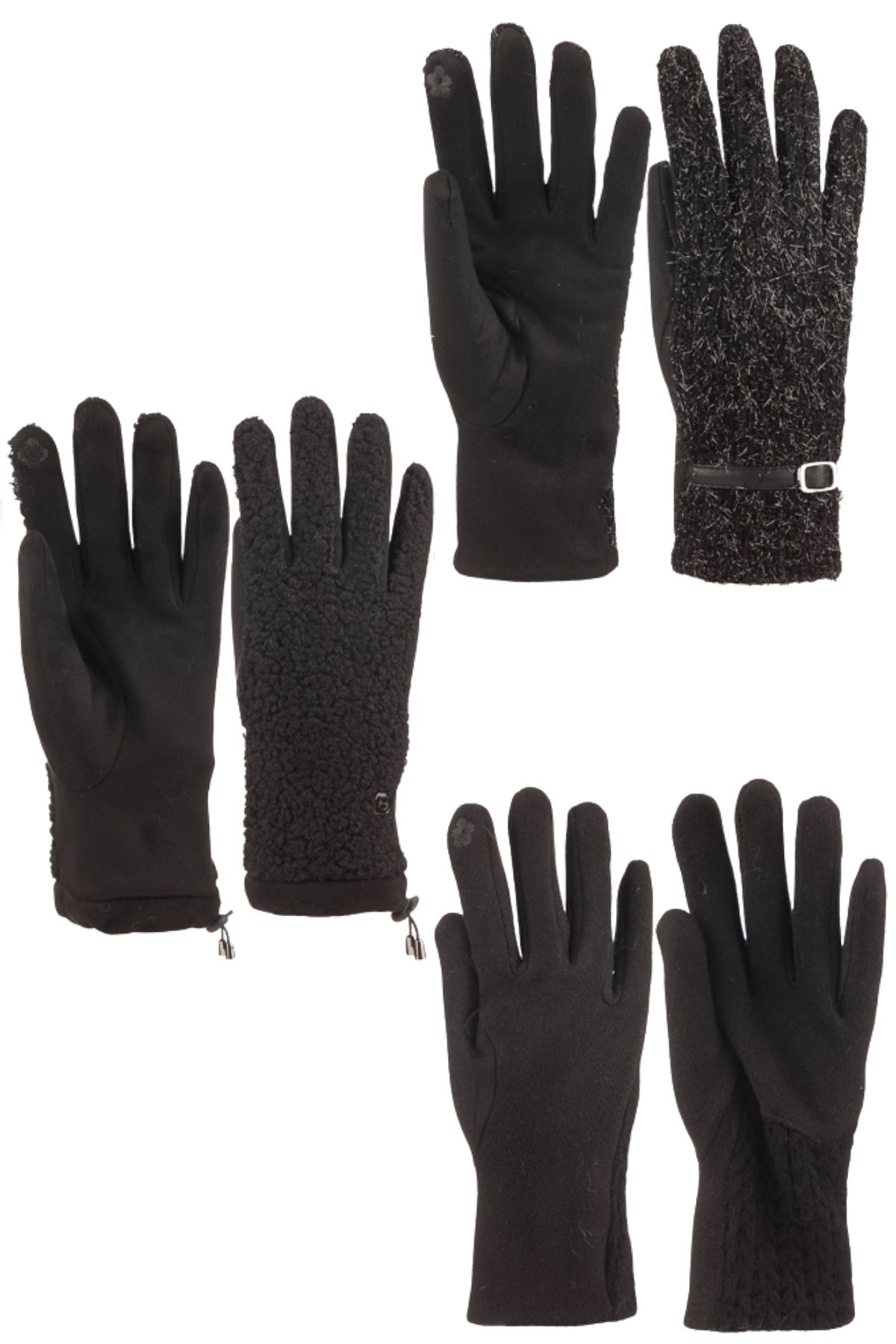 Suyutti Kadın Eldiven Triko Desen - Thumbnail