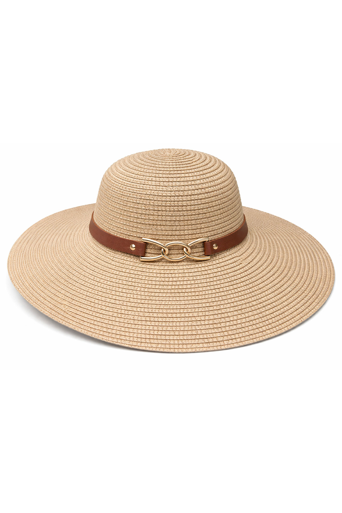 Suyutti Kadın Hasır Şapka Geniş Kenar - Thumbnail