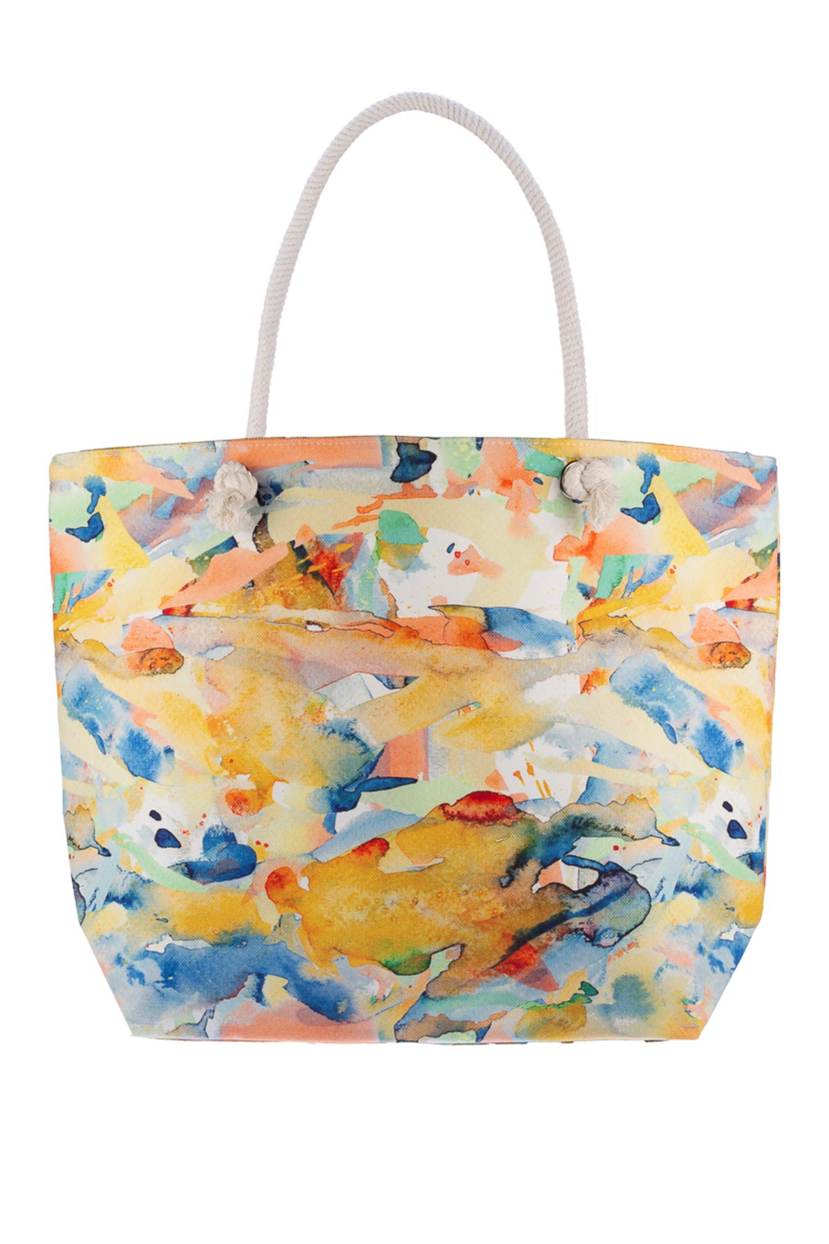 Suyutti Kadın Plaj Çantası Baskılı 36x53 Cm - Thumbnail