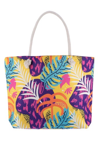 Suyutti - Suyutti Kadın Plaj Çantası Baskılı 36x53 Cm (1)