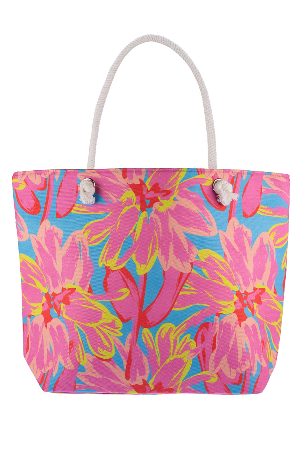 Suyutti Kadın Plaj Çantası Baskılı 36x53 Cm - Thumbnail