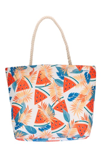 Suyutti - Suyutti Kadın Plaj Çantası Karpuz Baskılı (1)