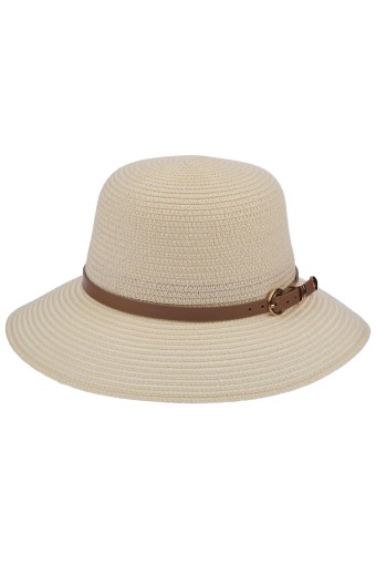 Suyutti - Suyutti Kadın Plaj Şapkası 57-58 Cm (1)