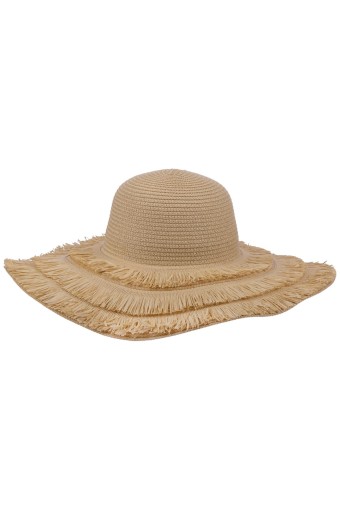 Suyutti - Suyutti Kadın Plaj Şapkası 57-58 Cm
