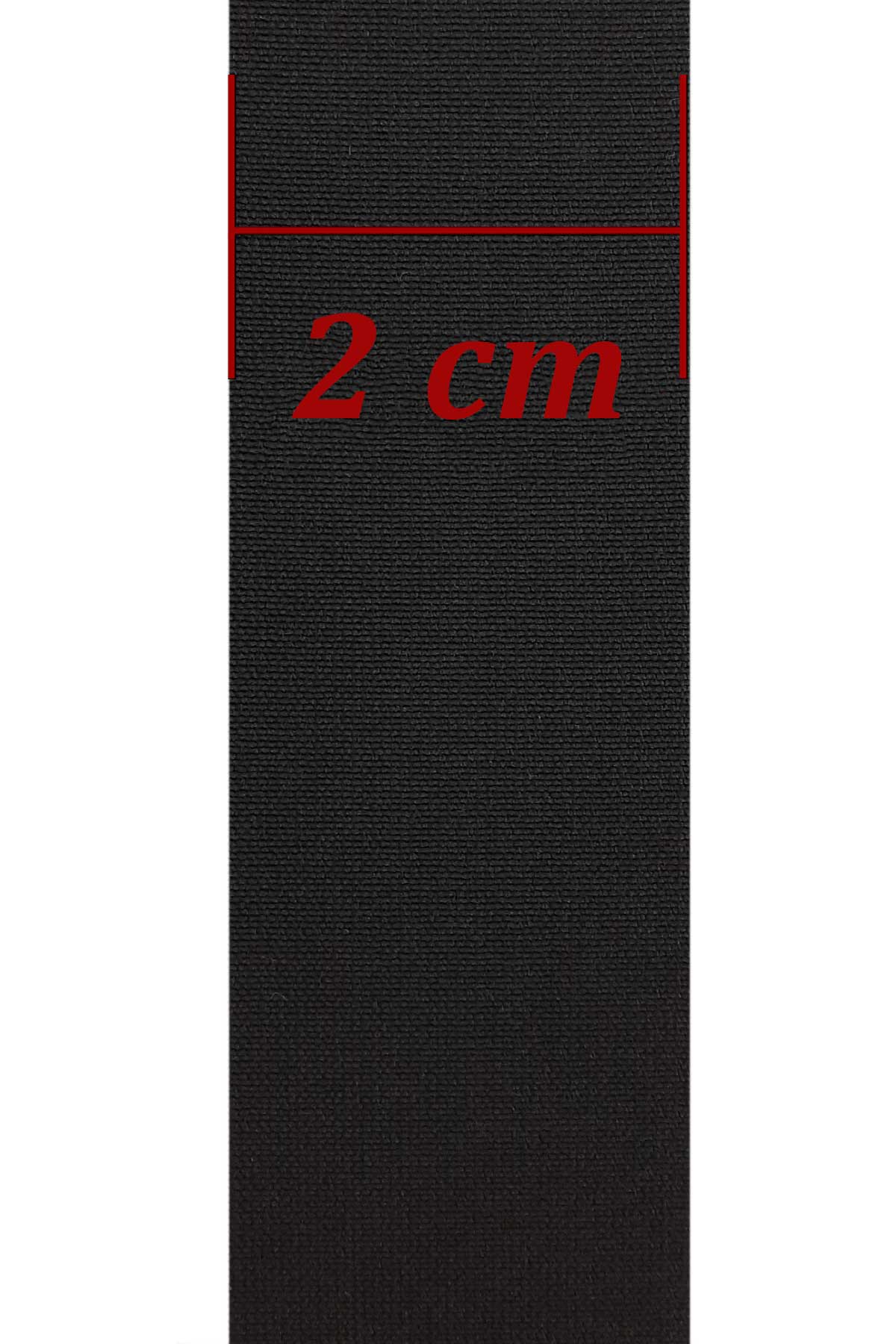 Tekiş Lastik Paça Lastiği 2 Cm 10 Mt - Siyah - STD - Thumbnail