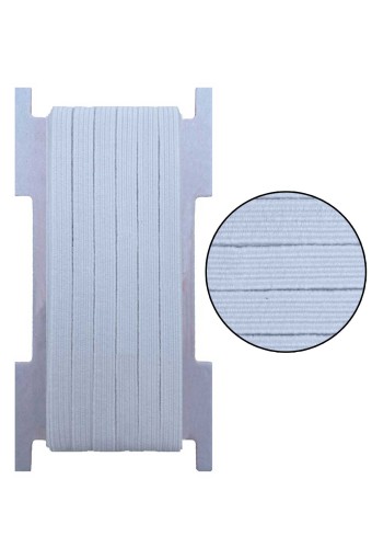 TEKİŞ - Tekiş Paça Lastiği 6 mm 10 Mt Süper Yassı - Beyaz - STD (1)