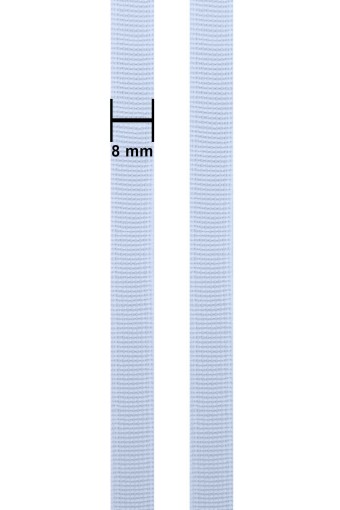 TEKİŞ - Tekiş Paça Lastiği 8 mm 10 Mt Süper Kalite Yassı - Beyaz - STD (1)