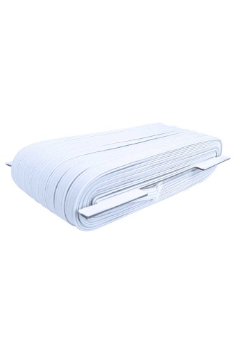 TEKİŞ - Tekiş Lastik Paça Lastiği 8 mm 50 Mt Yassı - Beyaz - STD (1)