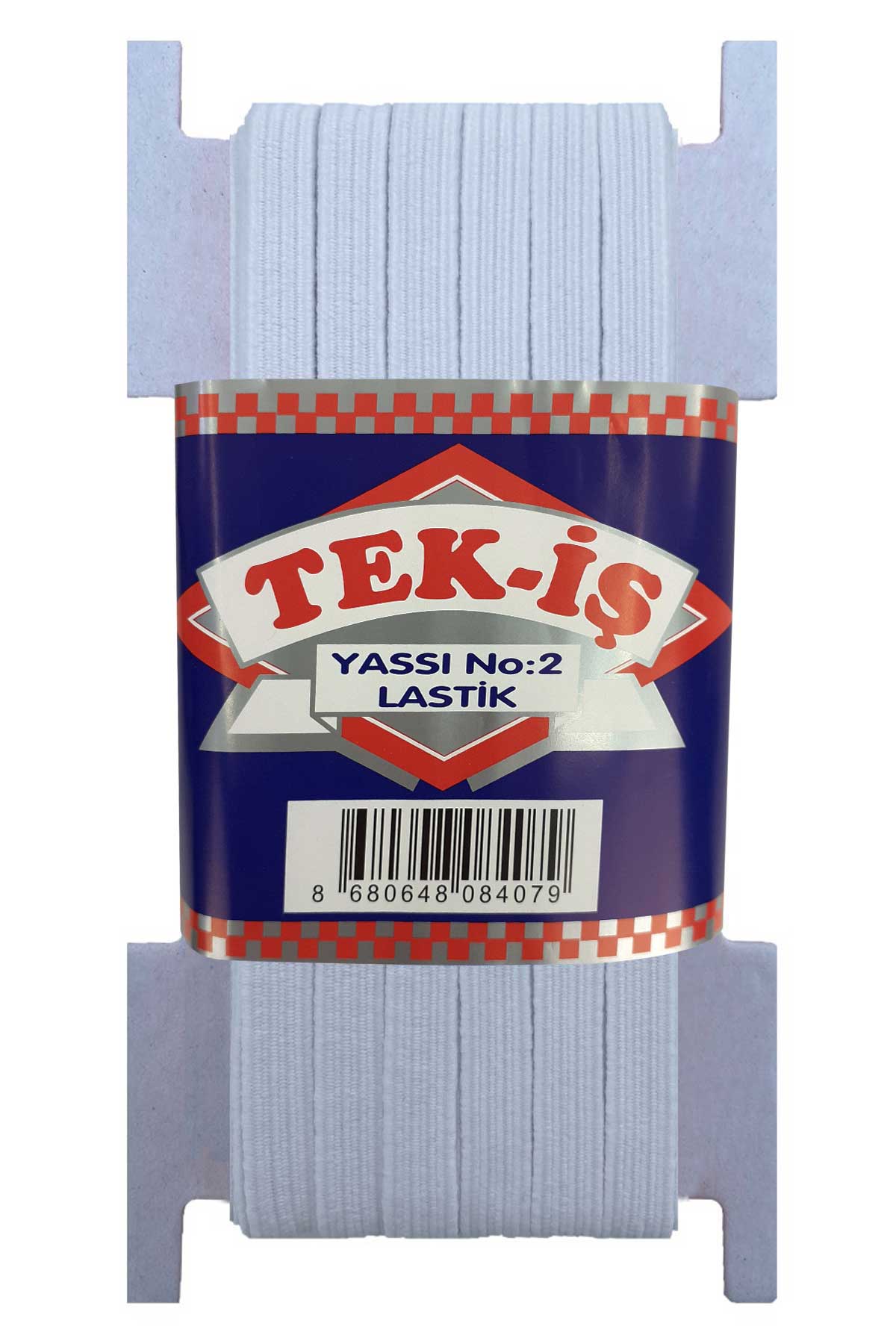 Tekiş Lastik Paça Lastiği 8 mm 50 Mt Yassı - Beyaz - STD - Thumbnail