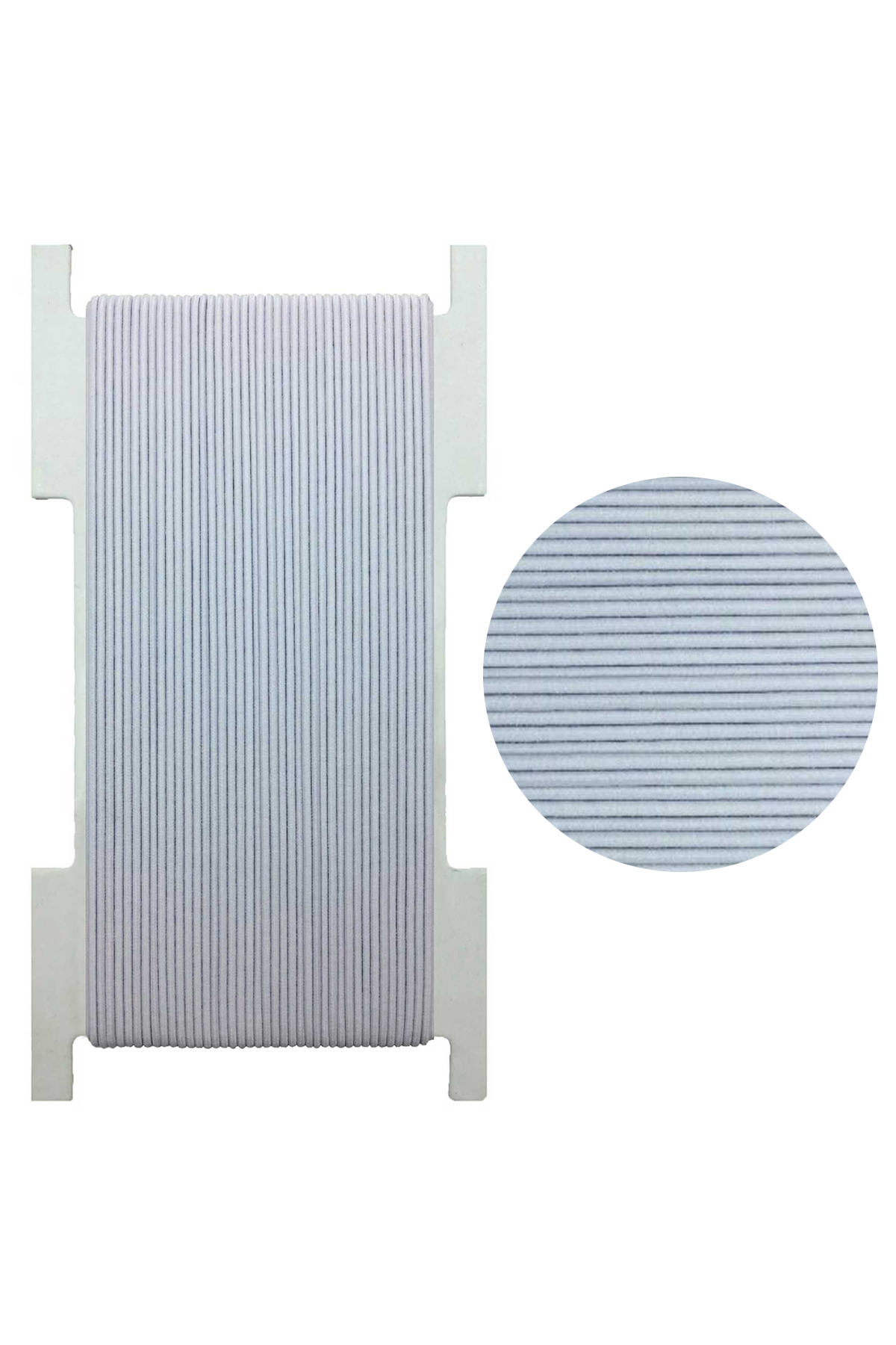 Tekiş Lastik Telli Yuvarlak 50 Mt - Beyaz - STD - Thumbnail