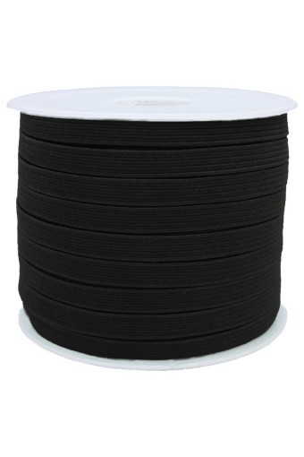 TEKİŞ - Tekiş Yassı Lastik Bobin 8 mm 50 Mt - Siyah - STD