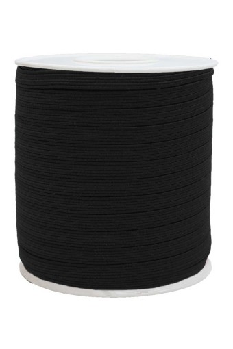 TEKİŞ - Tekiş Yassı Lastik Bobin 6 mm 50 Mt - Siyah - STD