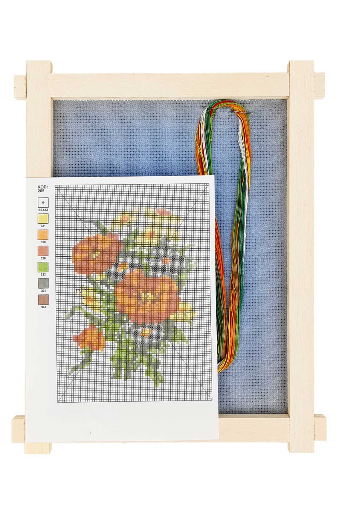 Tuğba Etamin Seti Ahşap Panolu - Thumbnail