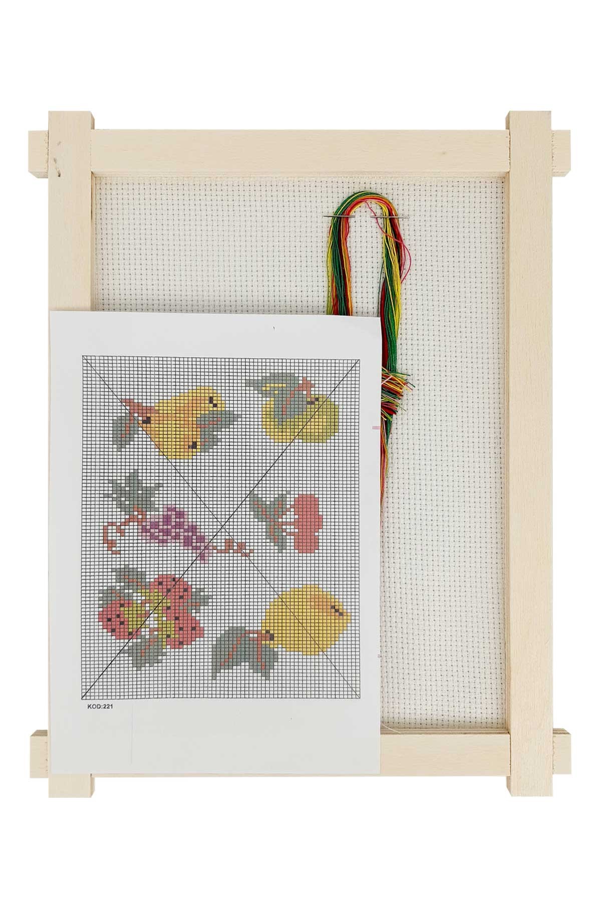 Tuğba Etamin Seti Ahşap Panolu - Thumbnail