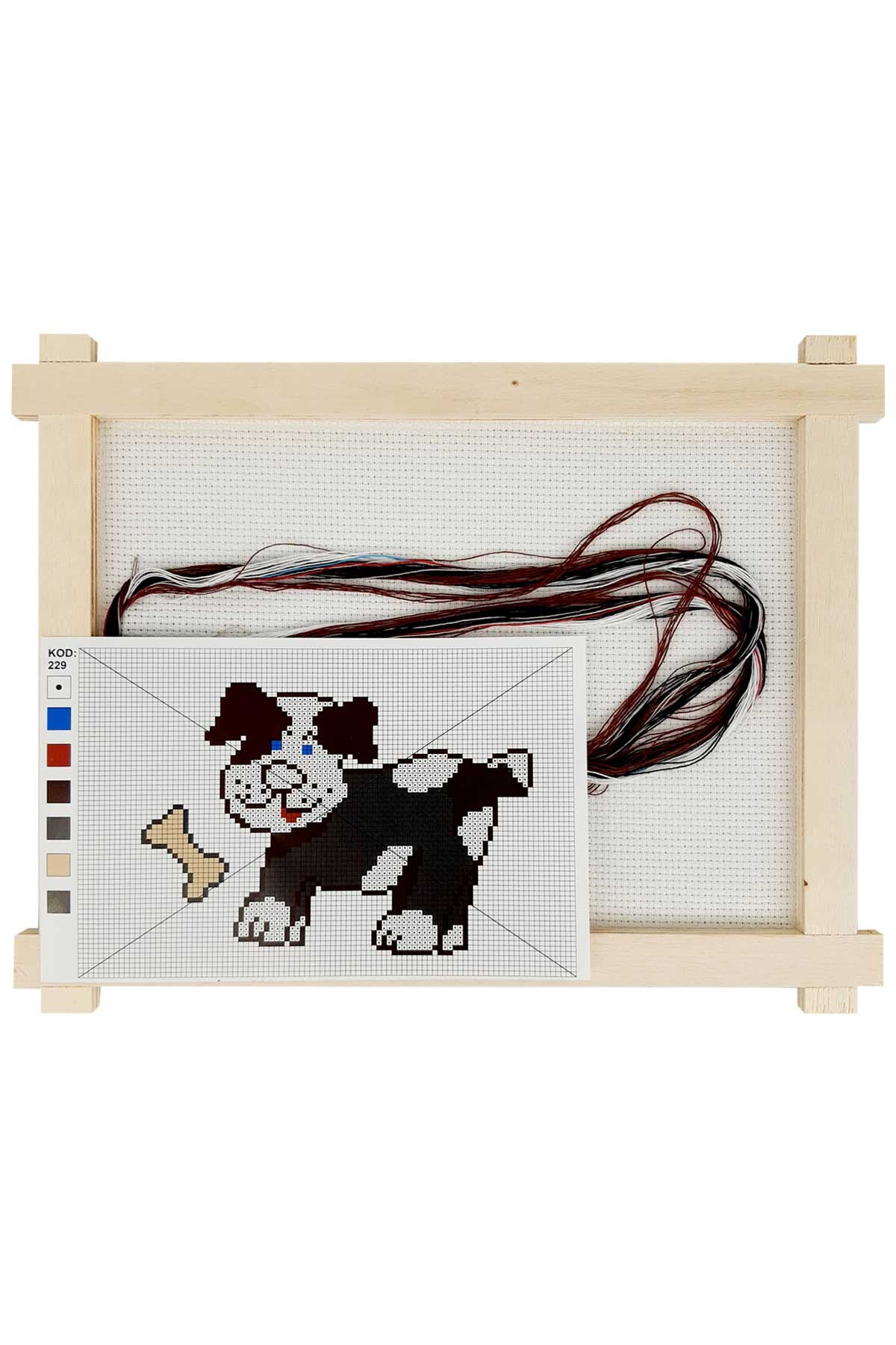 Tuğba Etamin Seti Ahşap Panolu - Thumbnail