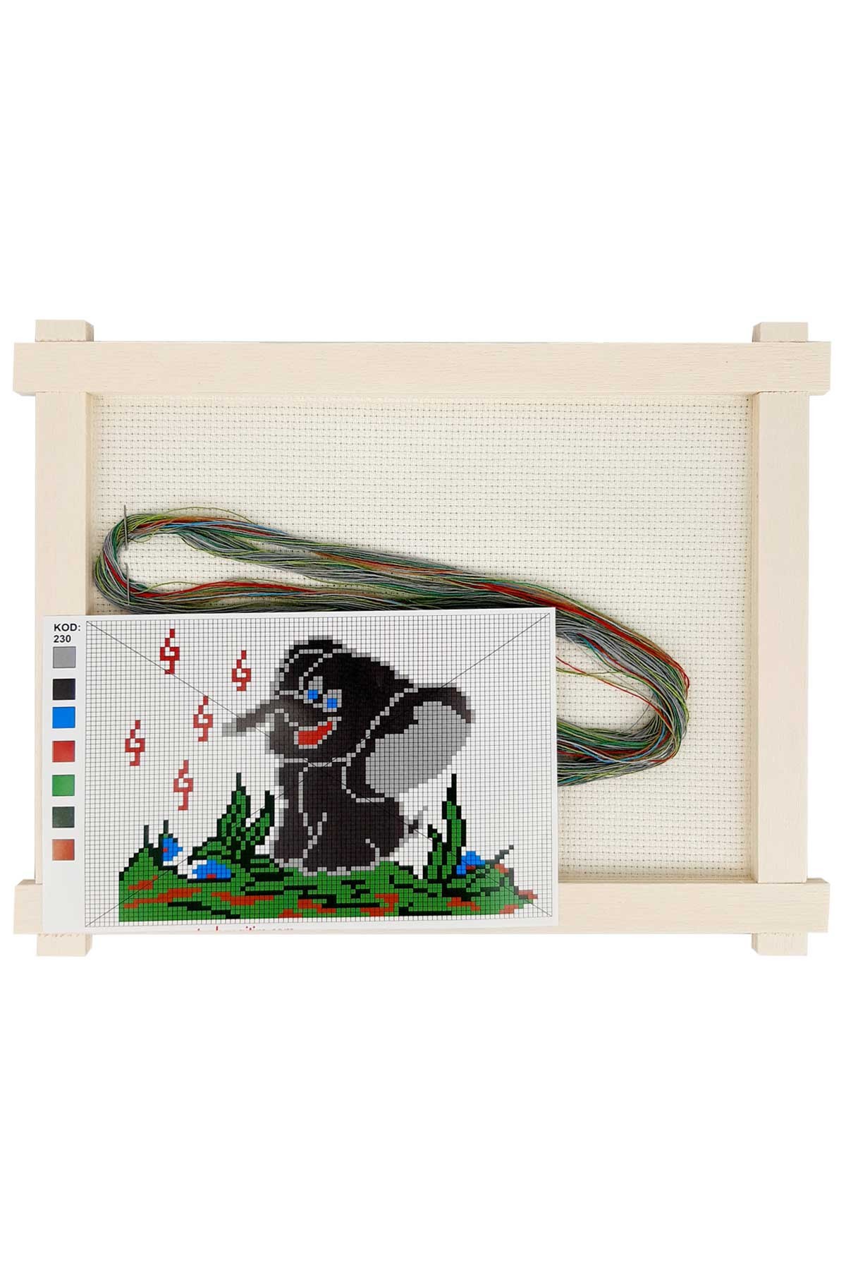 Tuğba Etamin Seti Ahşap Panolu - Thumbnail