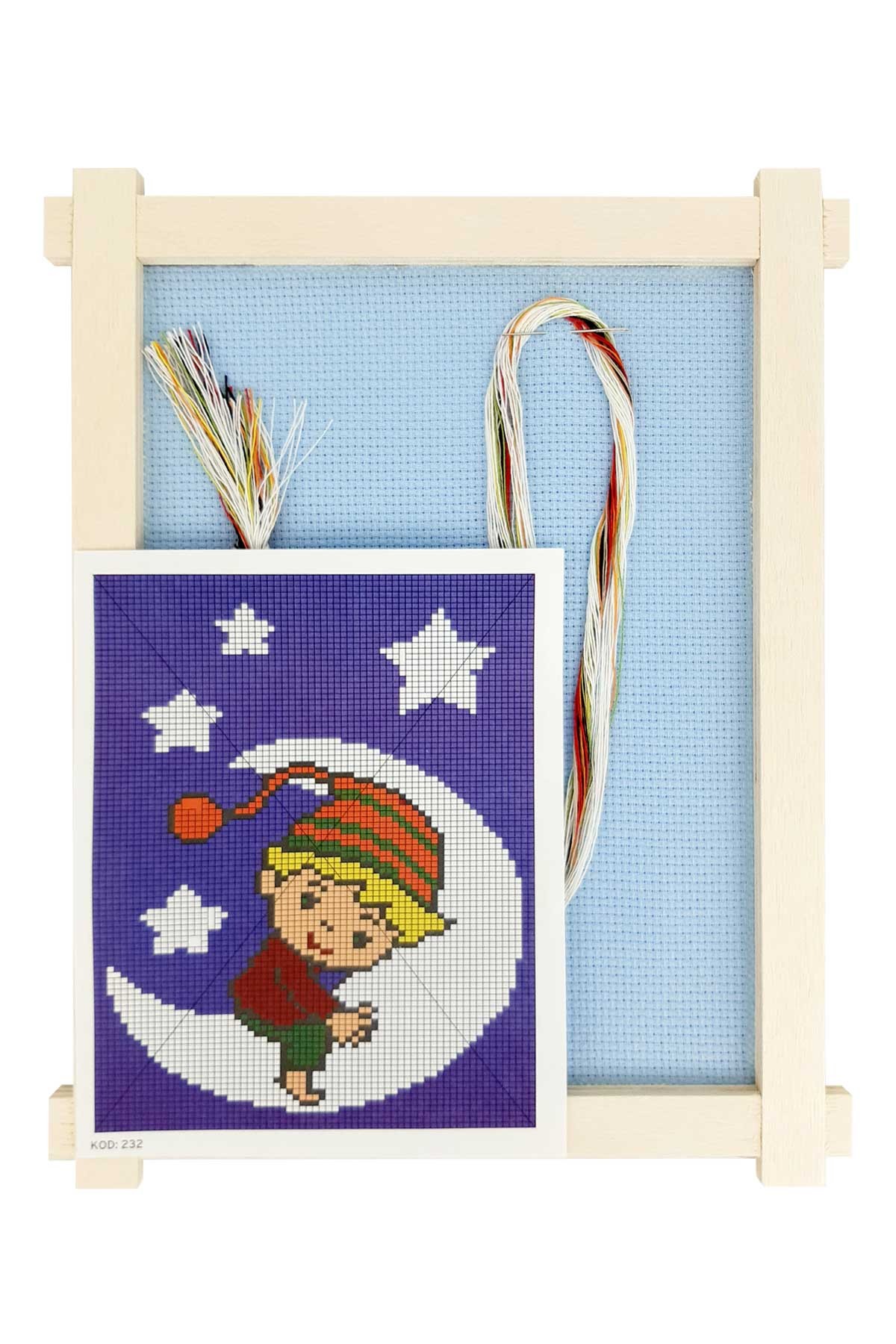 Tuğba Etamin Seti Ahşap Panolu - Thumbnail