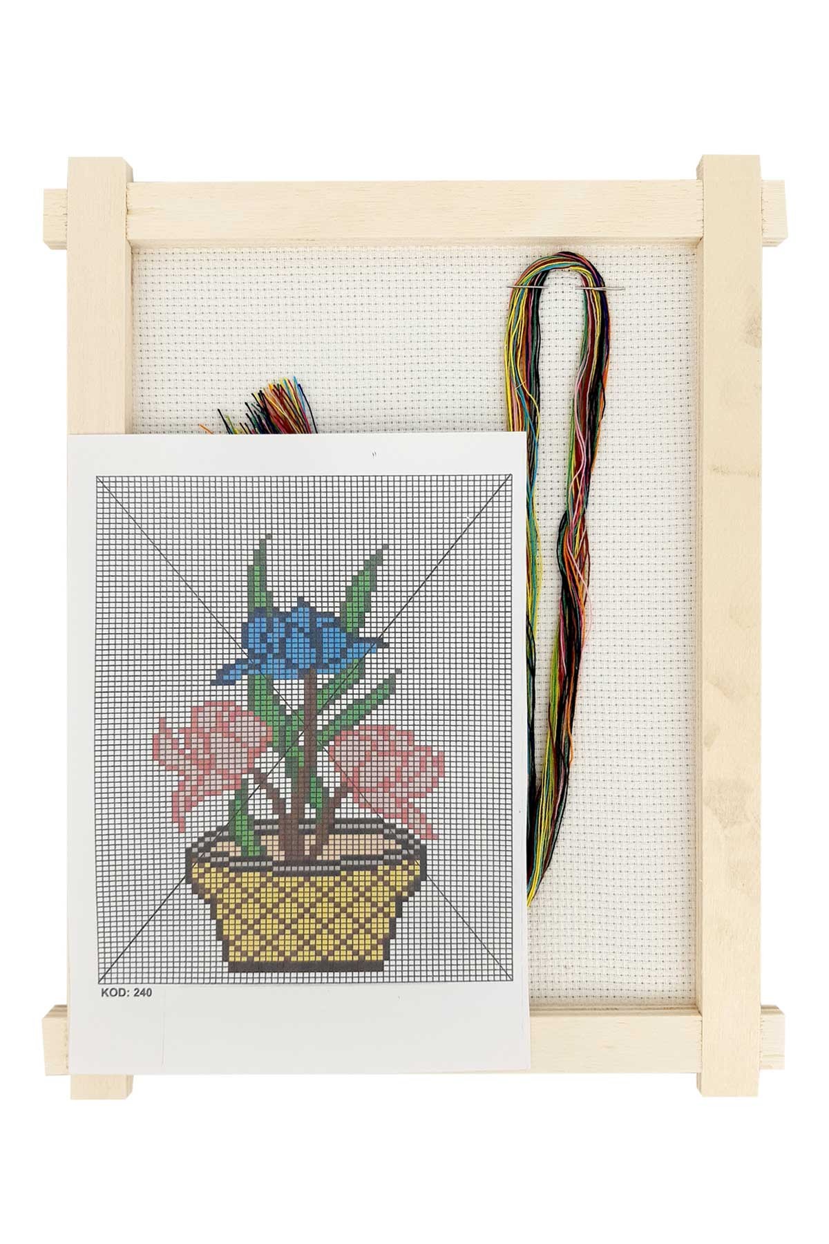 Tuğba Etamin Seti Ahşap Panolu - Thumbnail