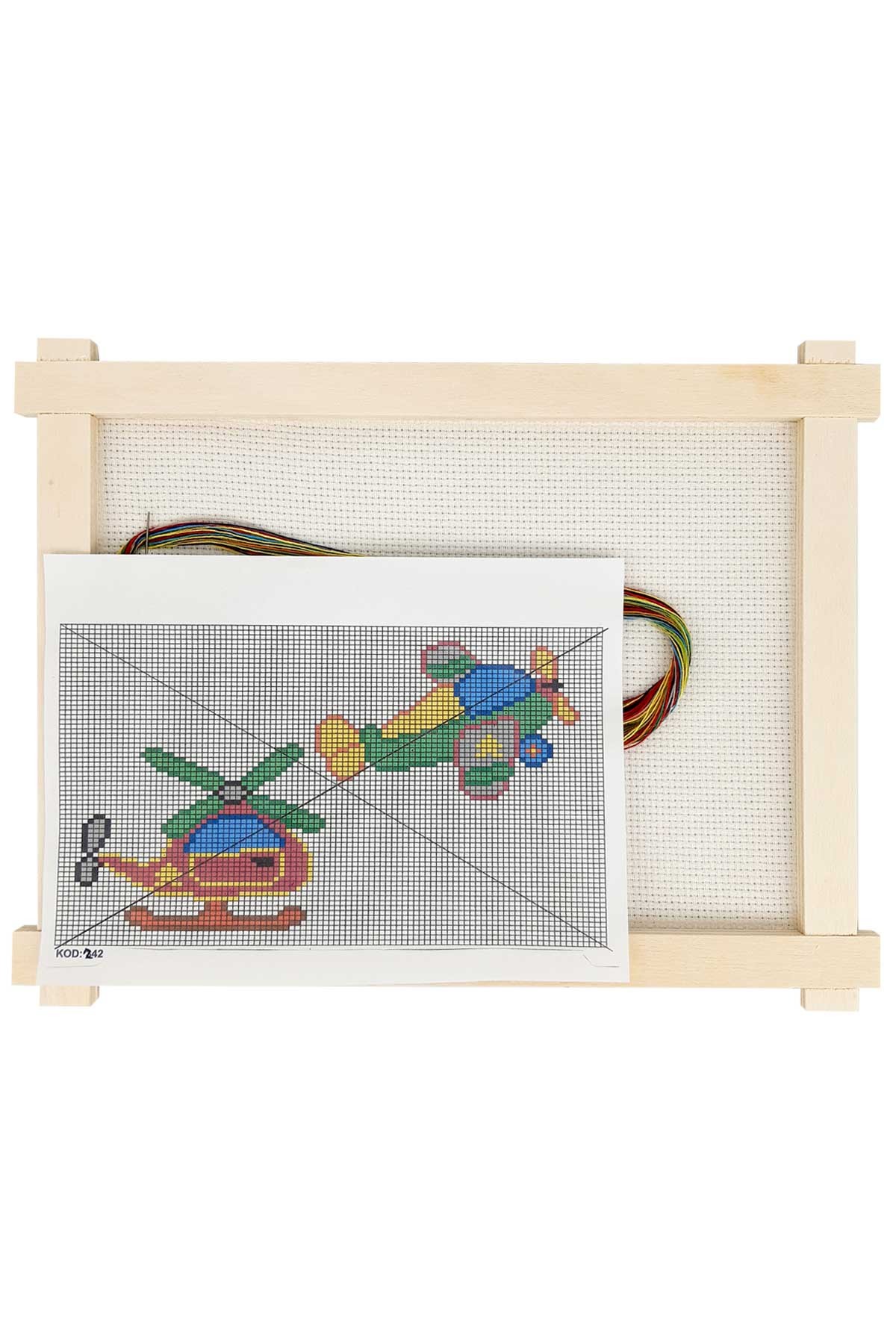 Tuğba Etamin Seti Ahşap Panolu - Thumbnail