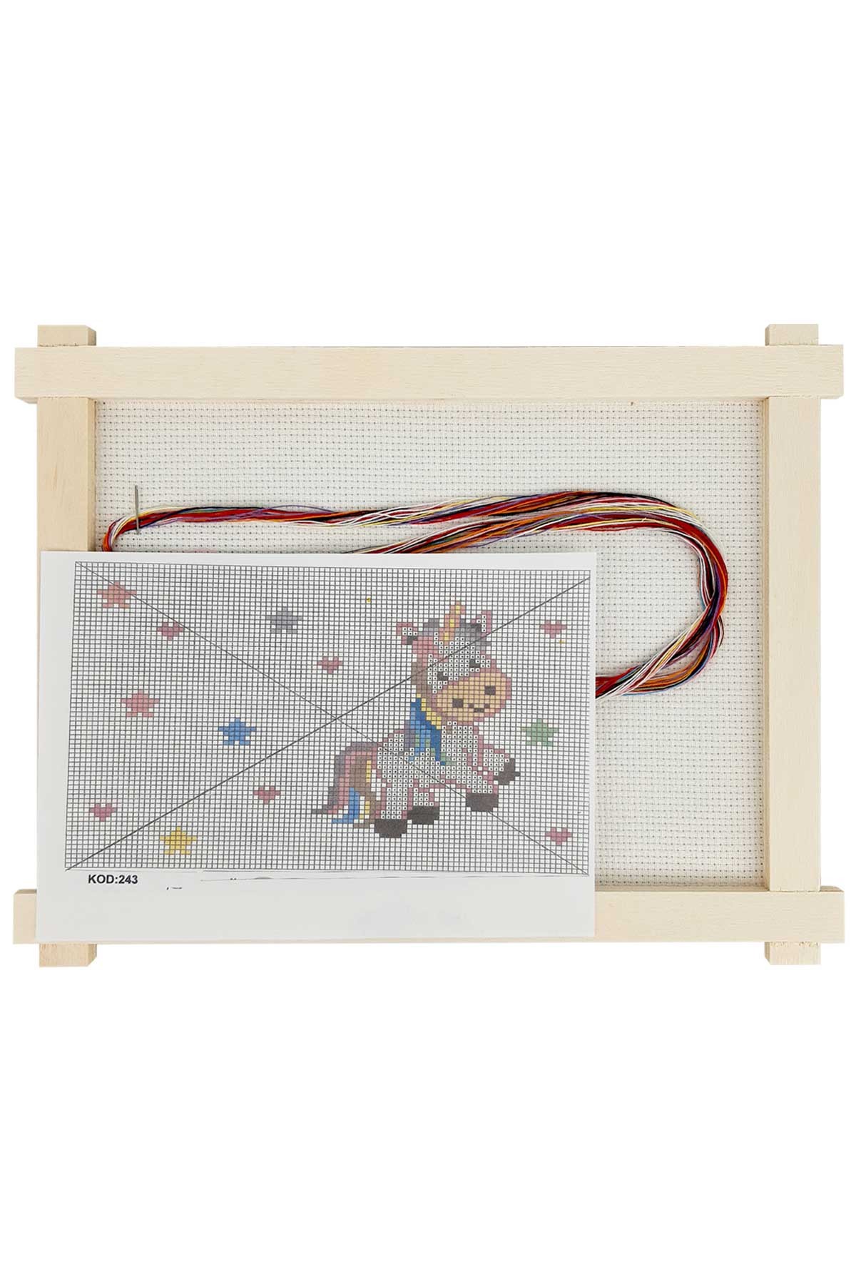 Tuğba Etamin Seti Ahşap Panolu - Thumbnail