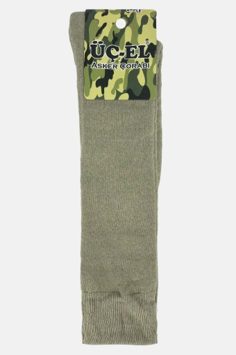 OZMEN - Üç-El Erkek Düz Havlu Asker Çorabı