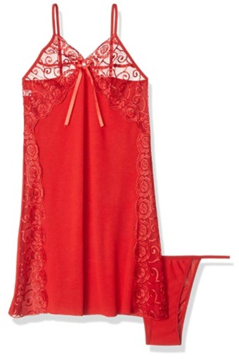 KOTA - Kota Kadın Fantezi Gecelik Takım Dantelli İp Askılı Viskon (1)