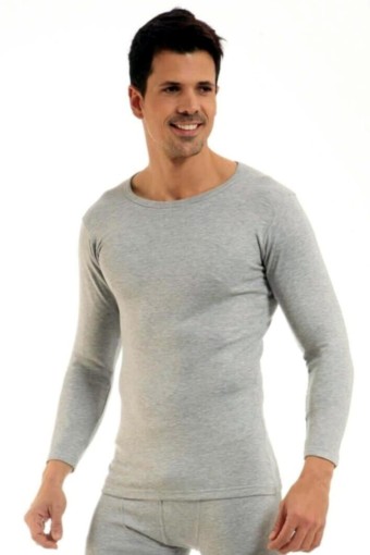 KOTA TERMAL - Ulus-Kota Erkek Uzun Kollu Atlet Termal - Gri - LXL