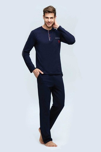 U.S POLO-İBERYA - U.S. Polo Erkek Pijama Takımı Süprem Kumaş (1)