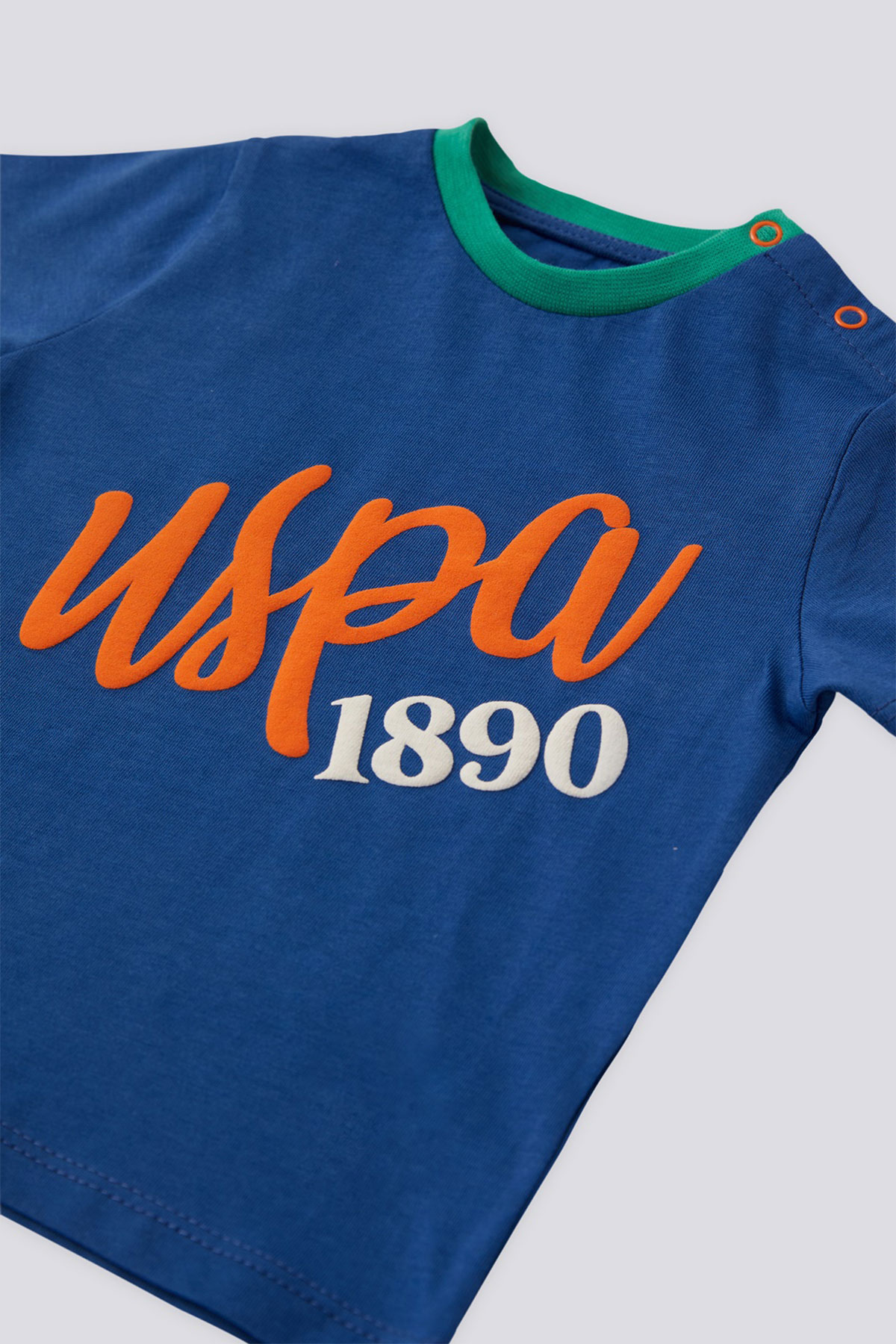 U.S. Polo Erkek Bebek 2'li Takım Kısa Kol Süprem Golf - Kobalt - Thumbnail