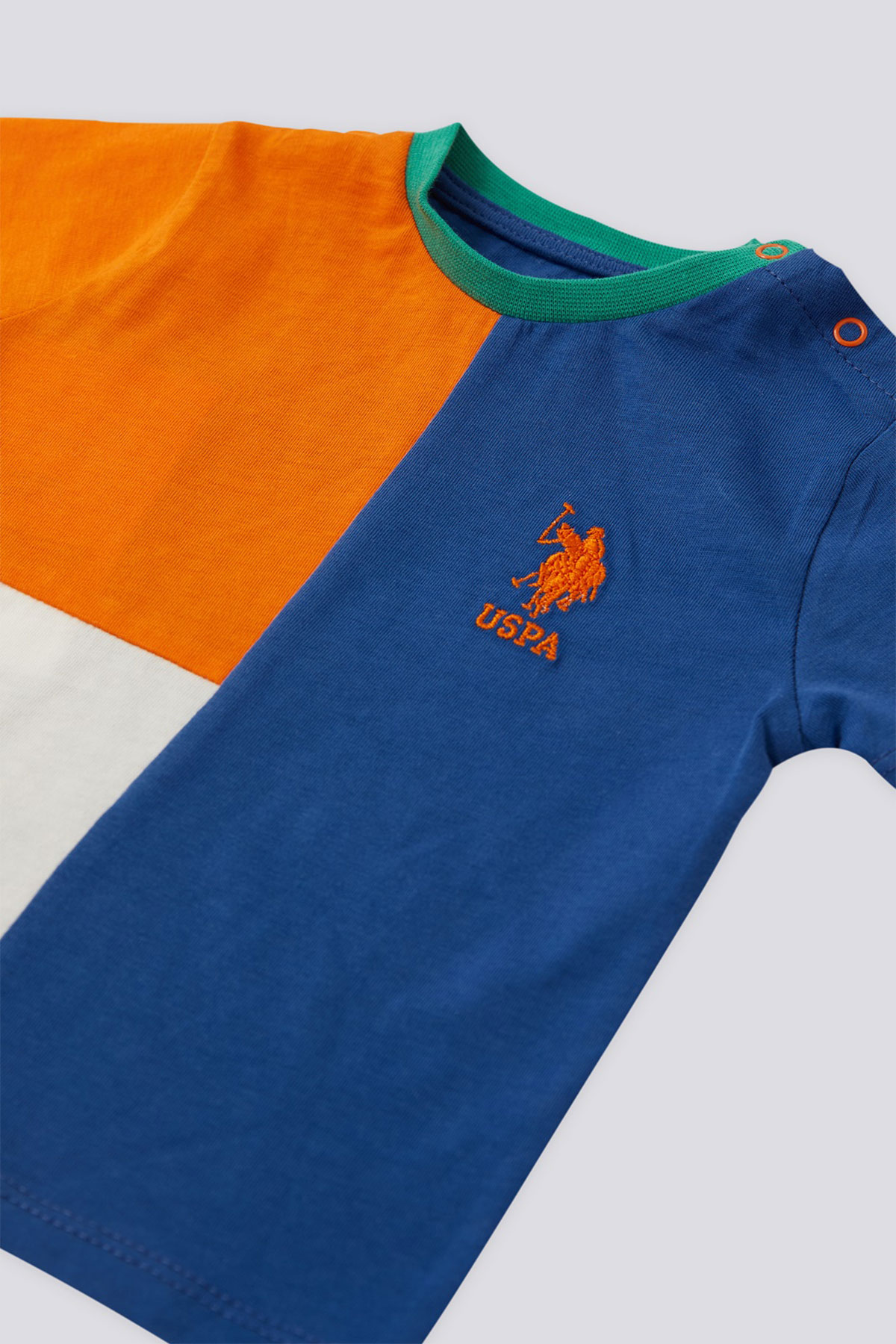 U.S. Polo Erkek Bebek 2'li Takım Kısa Kol Süprem Golf - Kobalt - Thumbnail