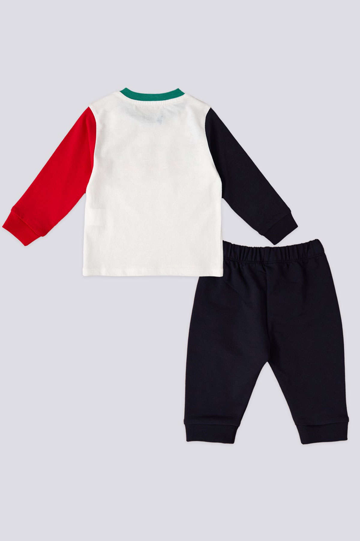 U.S. Polo Erkek Bebek 2'li Takım Uzun Kol Süprem Golf - Krem - Thumbnail