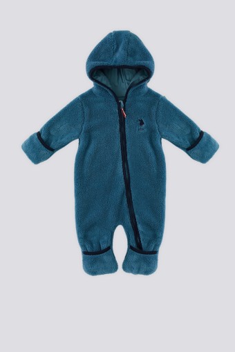 U.S POLO-YASİN TEKSTİL - U.S. Polo Erkek Bebek Tulum - Petrol