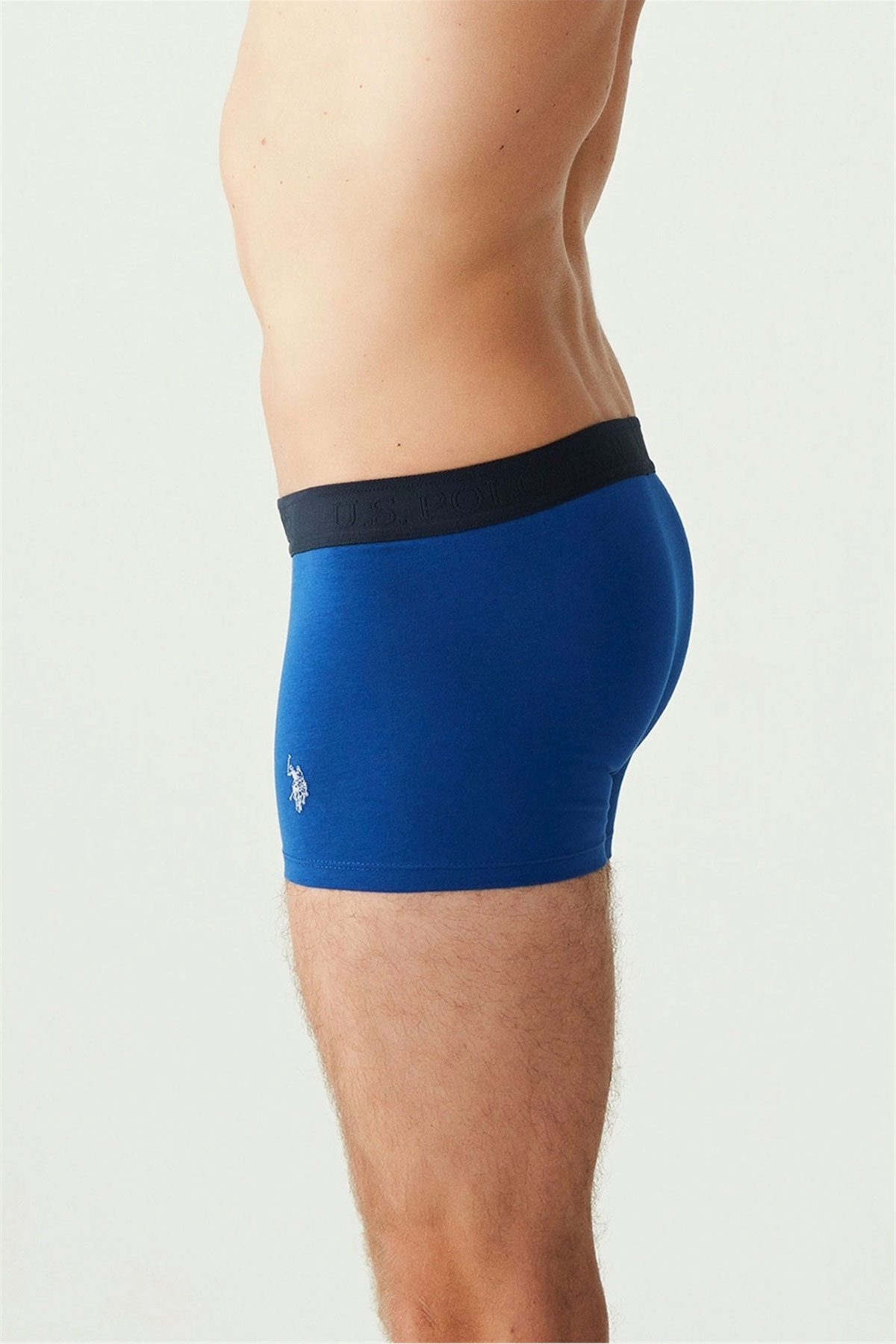 U.S. Polo Erkek Pamuklu Boxer 3'lü - Thumbnail