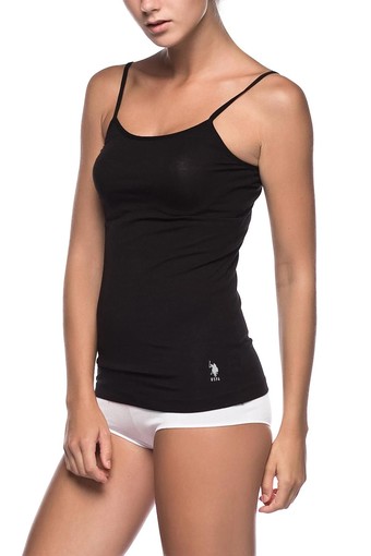 U.S POLO-İBERYA - U.S. Polo Kadın Çeyizlik İp Askılı Atlet (1)