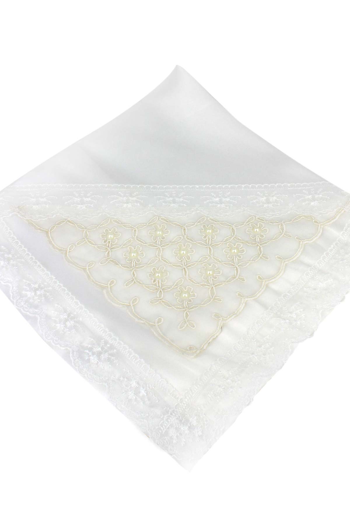 Uygun Çeyiz Bohça Taşlı Aplik 85X85 - Thumbnail