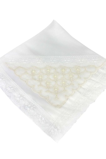 UYGUN  ÇEYİZ - Uygun Çeyiz Bohça Taşlı Aplik 85X85