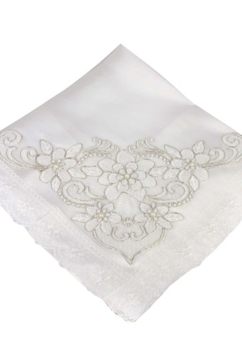 UYGUN  ÇEYİZ - Uygun Çeyiz Bohça V Model Aplik 85X85