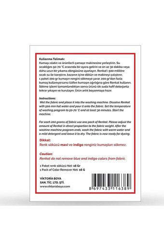 VİKTORİA - Viktoria Renkat Renk Sökücü 16 Gram (1)