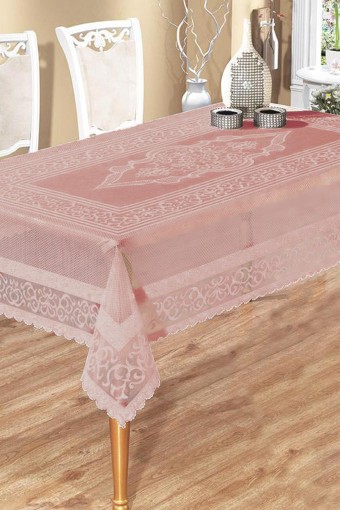 Wenessi - Wenessi Pano Desenli Örme Masa Örtüsü 160x220