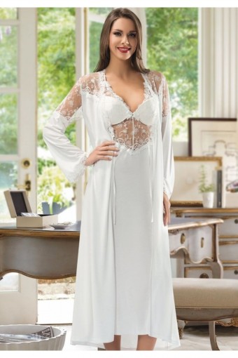 SESKON - X-Ses Kadın 6'lı Set Viskon Penye Dantelli (1)